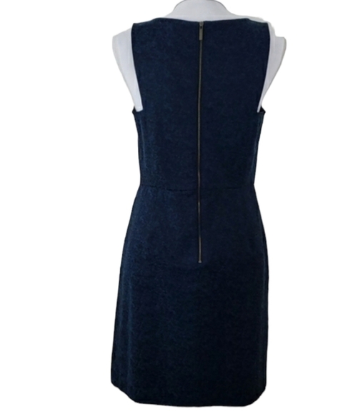 LOFT Ann Taylor~Size 6~Blue/Black Fit&Flare Dress. - Picture 8 of 9